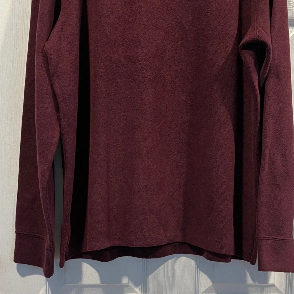 Polo‎ Ralph Lauren Men’s Burgundy Quarter-Zip Sweatshirt Size XL.